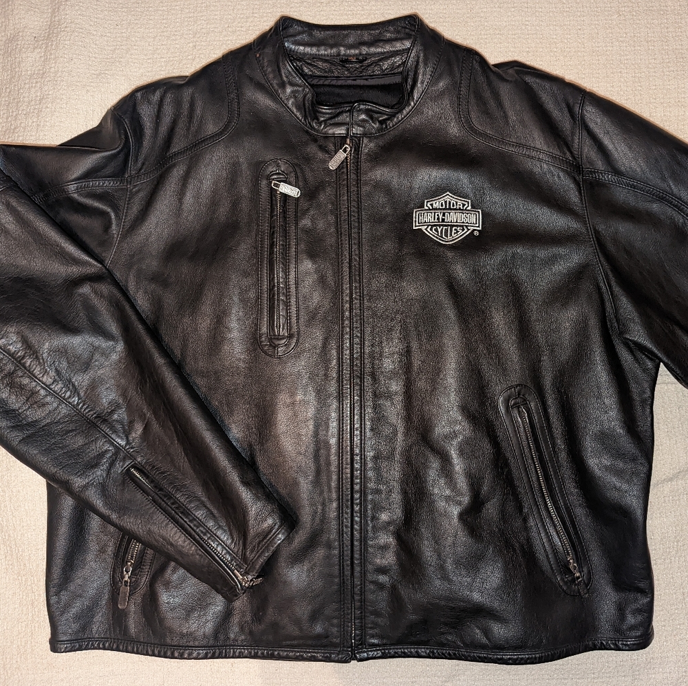 Harley-Davidson Men's Leather Jacket w/Zip Out Liner XXL